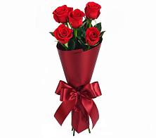 5 Красных роз Эдлесс Лав в Петрозаводске Букет 5 Красных роз Эдлесс Лав в Петрозаводске
