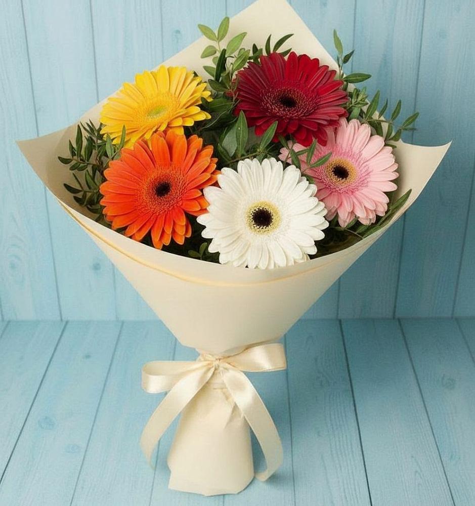 Букет цветов из: Герберы в Петрозаводске