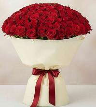 Букет 101 Красная роза Милано в Петрозаводске