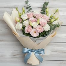 Букет шампанское #REPLACE_PRED# Петрозаводске Букет цветов из:  Лизиантусы #REPLACE_PRED# Петрозаводске