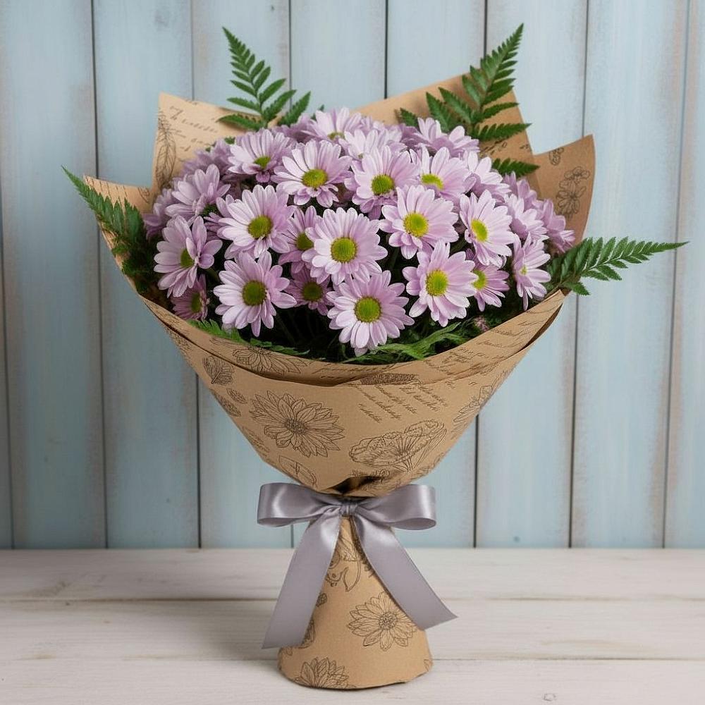 Букет соблазн в Петрозаводске Букет цветов из: Хризантемы в Петрозаводске