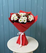 Букет ягоды на снегу в Петрозаводске Букет цветов из:  Хризантемы в Петрозаводске