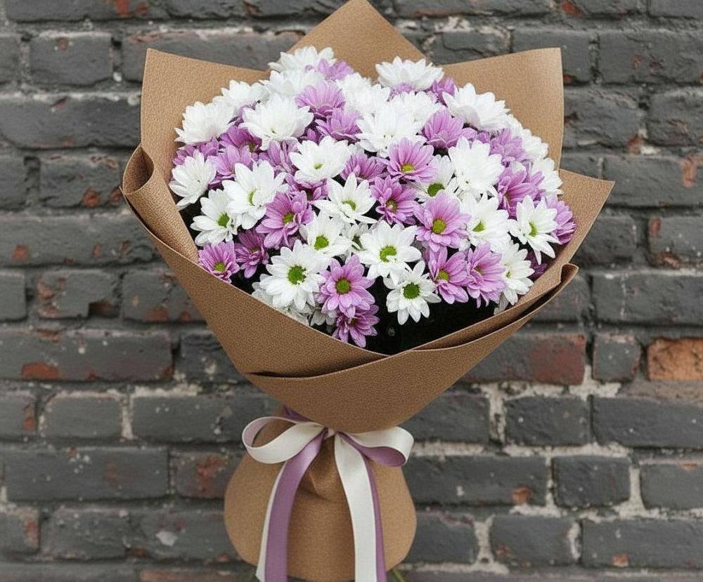 Букет грани совершенства в Петрозаводске Букет цветов из: Хризантемы в Петрозаводске