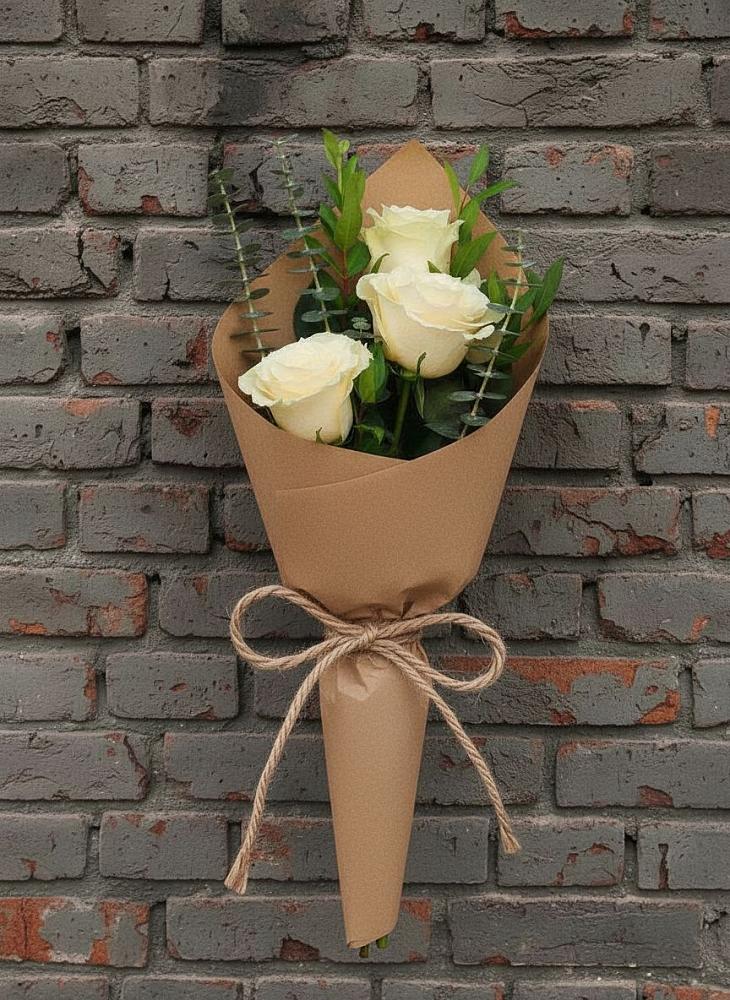 Букет из 3 роз в Петрозаводске Букет цветов из: Розы в Петрозаводске