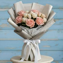 Букет Нежное облако #REPLACE_PRED# Петрозаводске Букет цветов из:  Розы #REPLACE_PRED# Петрозаводске