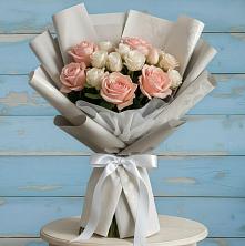 Букет Нежное облако в Петрозаводске Букет цветов из:  Розы в Петрозаводске