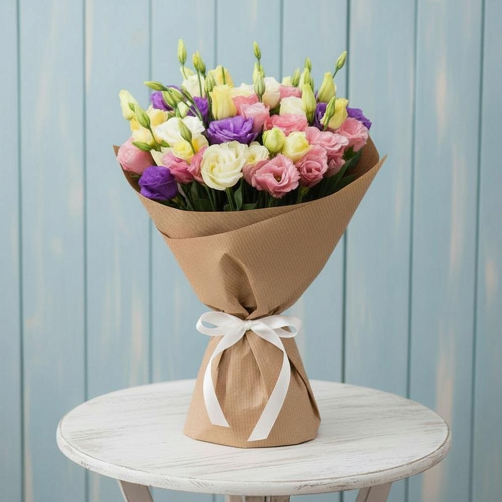 Букет цветов из: Лизиантусы в Петрозаводске