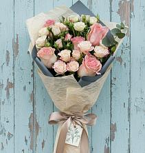 Букет нежный и розовый в Петрозаводске Букет цветов из:  Розы в Петрозаводске