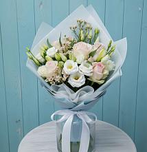 Букет цветов из:  Розы и Лизиантусы #REPLACE_PRED# Петрозаводске
