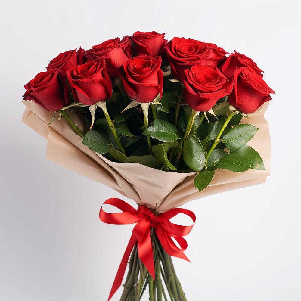 11 Красных роз Эдлесс Лав в Петрозаводске Букет 11 Красных роз Эдлесс Лав в Петрозаводске